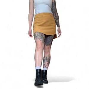 Corduroy Yellow Mustard Mini Skirt